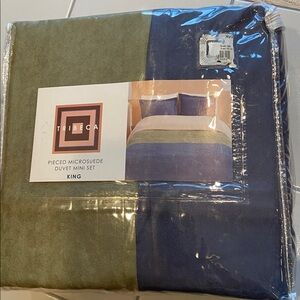 Microsuede King duvet and 2 king shams set